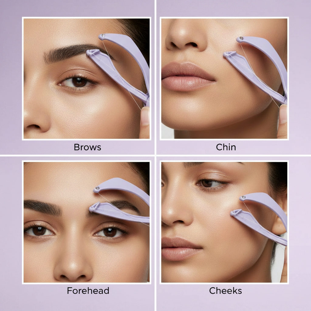 4 Area Threading - Purple Background